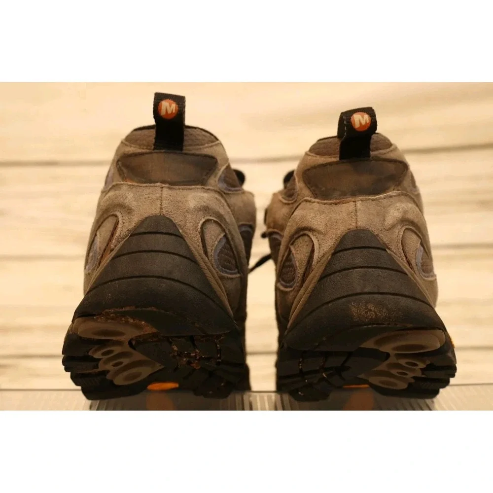 Merrell Granite Mid‎ Waterproof Hiking Boots Women's 10 Vibram Suede Mesh Brown